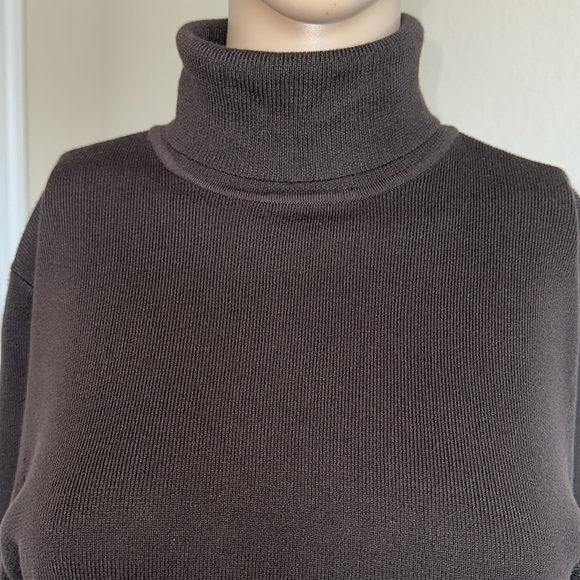Chico's Rich Brown Turtleneck Sweater - Picture 2 of 15
